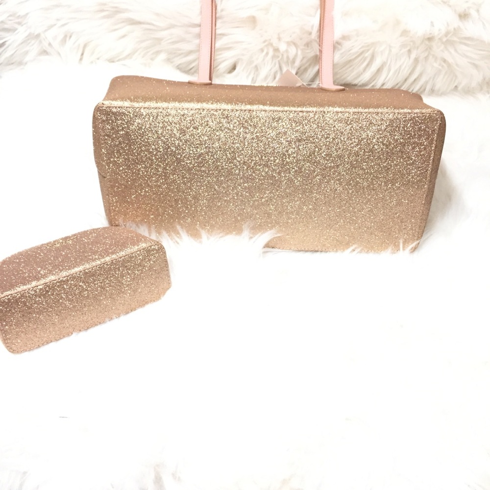 NWT HP🎉🎉🎉Kate Spade Large Rose Gold Joeley - Picture 2 of 8